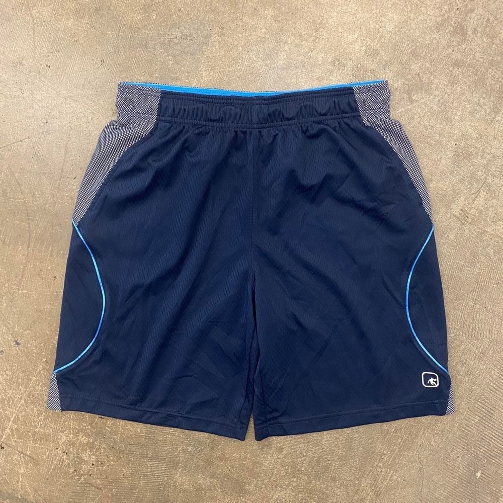 Y2K AND1 Basketball Shorts Baggy Navy Light Blue Size Large
